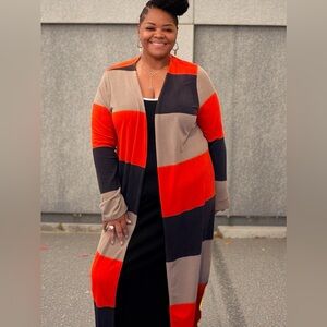 New Plus Size Earthy Color Cardigan